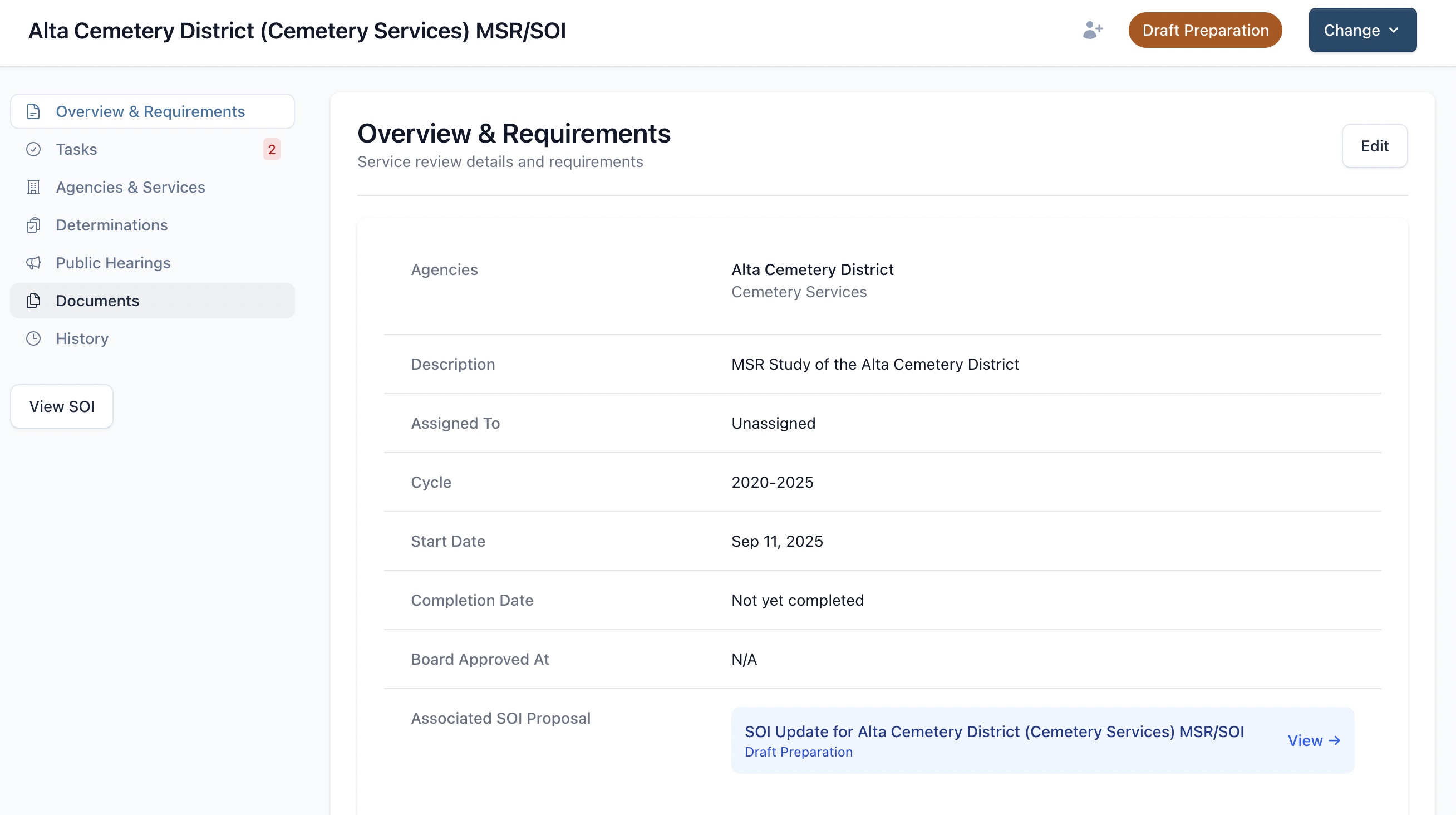 Municipal Service Reviews & SOIs